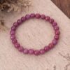 Vòng chuỗi Ruby Thái hồng đậm 7mm cao cấp