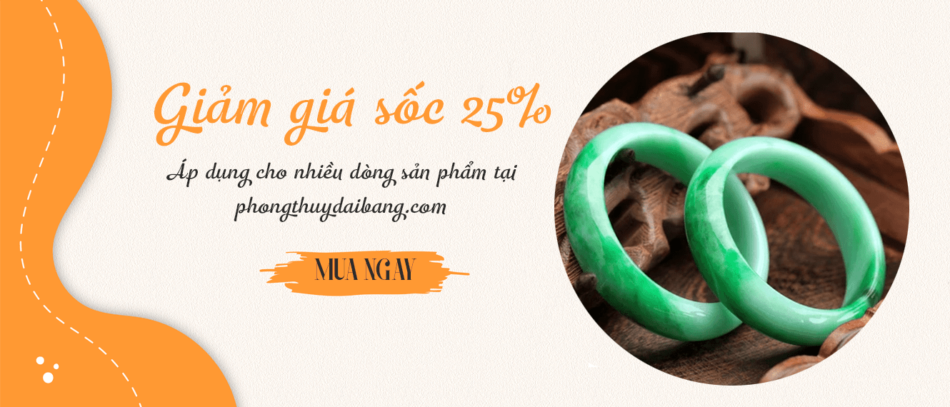 Giảm giá sốc tới 25% các sản phẩm tại phongthuydaibang.com