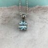 Mặt dây chuyền nữ đá Topaz cao cấp bạc 925