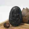 Mặt đá Obsidian Phật Vân Thù Bồ Tát (Mão) 54mm