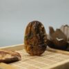 Mặt đá Mắt Hổ vàng nâu Thiên Thủ Thiên Nhãn (Tý) 44*29*11mm