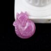 Cửu Vĩ Thiên Hồ đá Ruby hồng tươi sáng