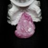 Mặt hồ ly chúa đá Ruby hồng tự nhiên