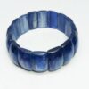 Vòng đá Kyanite bản oval xanh lam 15mm chuẩn 4A