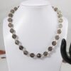 Chuỗi 28 hạt thạch anh khói, trắng phong thủy