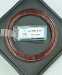 Kiềng thạch anh dâu tây đỏ bản tròn 53mm 5A