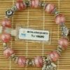 Vòng đá Đào Hoa mệnh Hỏa, Thổ mix charm bạc 925