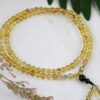 Tràng 108 hạt đá thạch anh vàng 6mm (Thổ, Kim)