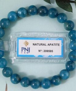 Vòng đá Apatite xanh đục tự nhiên 8mm