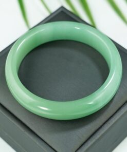 Vòng tay thạch anh xanh trơn Aventurin ni 57mm