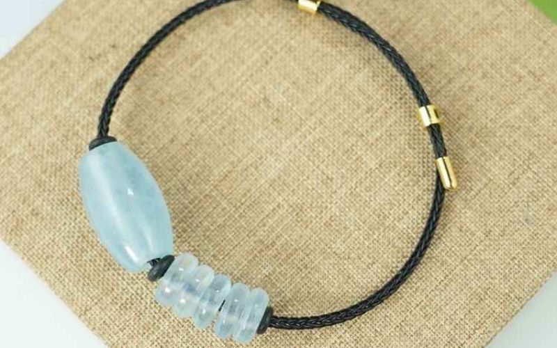 Vòng tay đá Aquamarine cao cấp tại Phong Thuỷ Đại Bàng