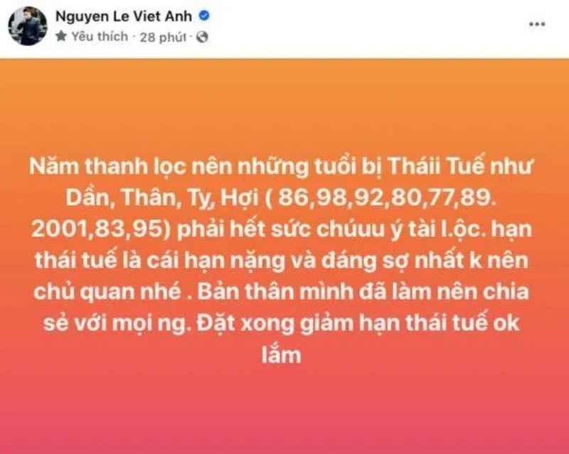 Phản ứng của Việt Anh trước nhận xét về việc quảng cáo phong thủy