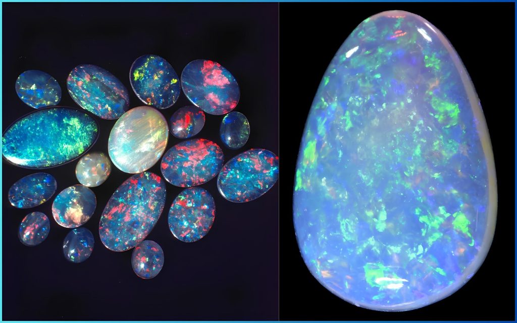 Opal tổng hợp thường làm từ nhựa hoặc thủy tinh