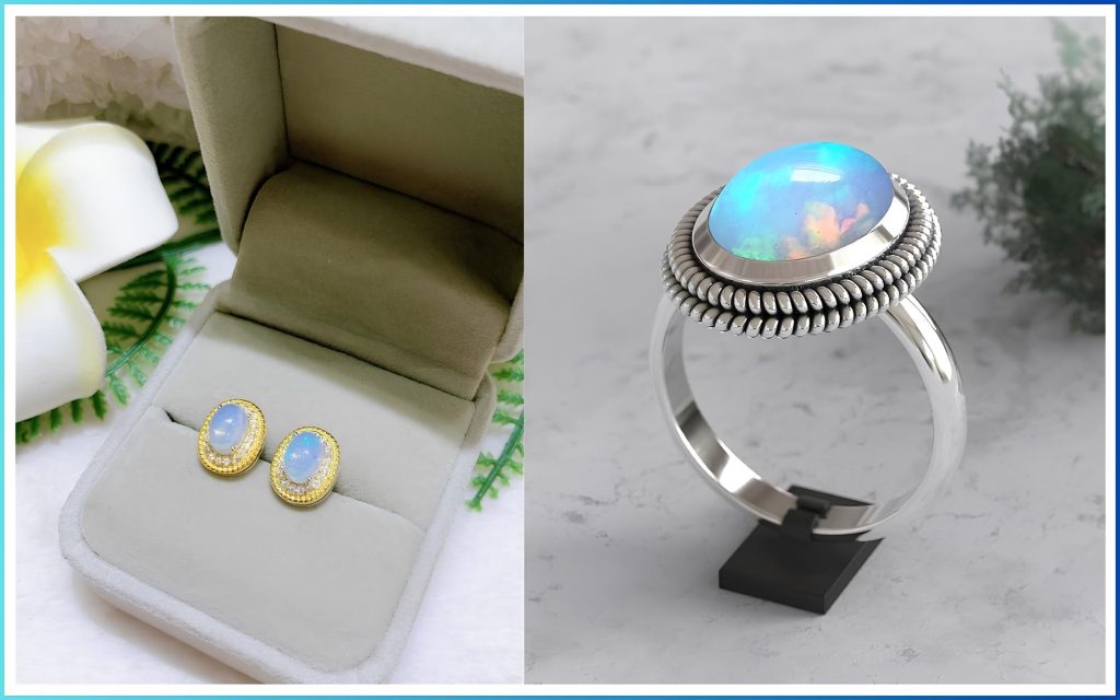 Trang sức bằng đá Opal mang lại vẻ quyến rủ