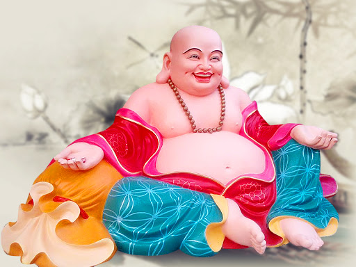 Phật Di Lặc biểu trưng cho lòng từ bi, sự lạc quan và hạnh phúc