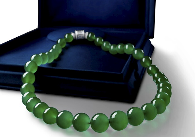 Vòng cẩm thạch Star Ruby and Jadeite Bead Necklace